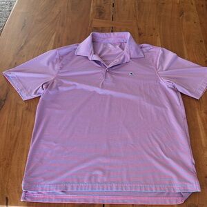 Vineyard Vines Pink Micro-Striped Polo